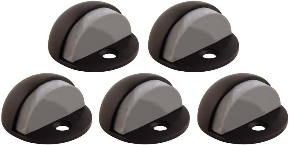 Dome Door Stop Wall Protectors with Rubber Stopper  Oil Rubbed Bronze Floor Mounted Door Stoppers 10-Pack  Design House, 188359 Dome Door Stop Wall Protectors with Rubber Stopper  Oil Rubbed Bronze Floor Mounted Door Stoppers 10-Pack  Design House, 188359