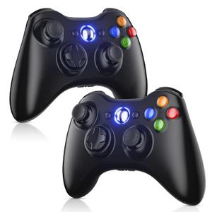 Gamrombo 2 Pack Replacement for Xbox 360 Controller, Wireless Controllers Gamepad Upgraded Joystick Compatible with 360 & Slim, Windows 11/10/8/7 PC Controller - INCOMPATIBLE with Xbox One/Series