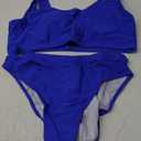 Pink Queen Women's Crop Top High Waisted Cheeky Bikini Set Two Piece Swimsuits XL