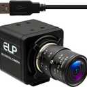 USB Camera - 8MP Security Webcam, 4X Optical Manual Zoom Camera, 2.8-12mm Adjustable Lens, Plug & Play for PC Laptop Compatible with Raspberry Pi Windows Mac Linux