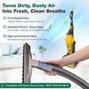 Crucial Vacuum Hose Compatible With Dyson DC07 All Floors Hose Silver/Yellow No. 904125-51