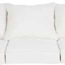 Mozaic AZPCSET5761 Sunbrella Corded Outdoor Sofa Set, 23" x 25" x 5", Canvas Ivory