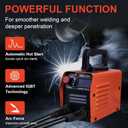 Siasky Mini Welding Machine, Upgraded Welder Machine 110V, Portable Stick Welder MMA-250A, IGBT Inverter Welder with Hot Start, Arc Force, Anti-Stick (10 welding rods)