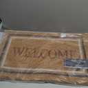 Nautica Heavy Duty Coir Doormat | Outdoor Home Dcor | 18x30 | Absorbent, Fade Resistant & Pet Friendly, 18x30, Red Welcome (1'6" x 2'6" (Rectangular))