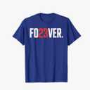 FO23VER Trendy Number 23 Baseball Team Sport for Women Men T-Shirt, Large