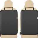 Kick Mats Back Seat Protector, 2Pack Waterproof Oxford Seat Back Protector, Car Seat Back Protector for Kids, Back of Seat Protector for Kids Feet Car Seat (2pcs-No Pocket)