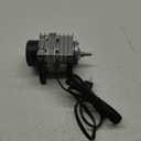 Aquarium Air Pump with Aluminum Housing, Commercial Air Pump with 6-Outlet Air Manifold, Pond Aerator Fish Tank Bubbler for Aquarium, Pond, Hydroponics (1000GPH-30W) Silver