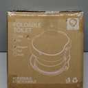 CoocooBaby Portable potty seat for toddler travel, Portable toilet for kids with Potty Liners, Travel Bag, Foldable Car Potty for Toddler (Owl)