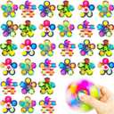 30 Fidget Spinners Toys, Easter Egg Fillers Party Favors Gifts for Kid,Pop Fidget Spinner Pack Bulk, Little Sensory Fidget Toys Pack, Classroom Prizes for Girls Boys Students (30 Fidget Spinners)
