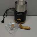 AMZCHEF 8-IN-1 Milk Frother and Steamer 550 Watts, 21 oz Split Stainless Steel Automatic Steamer, Milk's Warmer for Latte, Cappuccino, Hot and Cold Froth, Heated Milk, Hot Chocolate, Baby Food (Black)