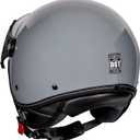 Yesmotor 3/4 Motorcycle Helmets Retro Open Face Vespa Scooters Helmet with Clear Visor for Men and Women- DOT Approved