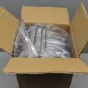 Freezer Organizer Bins, 4 Pack Stackable Chest Freezer Organizer for 5-7 Cu.FT Deep Freezer Sort Frozen Meats and Food, Freezer Storage Baskets with Handles Easy Reach from Bottom, Black