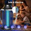 Bug Zapper Outdoor Cordless, 2026 Upgraded 4200V Electric Mosquito Zapper 5 in 1 Rechargeable Bug Zapper Outdoor Waterproof with 5000mAH Battery, Portable Fly Zapper Insect Zapper for Patio Camp