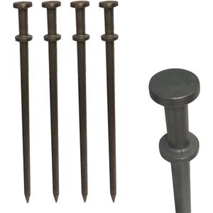 Heavy Duty Double Head Tent Stakes, 3/4 x 36 inch, 4 Pack