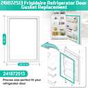 Uppgraded 241872513 Refrigerator Door Gasket Replacement for Frigidaire Kenmore Refrigerator Door Seal, 42''x28.5'' Fridge Door Gasket Replace 240514608, 241872506, 240370906 Door Gasket Seal