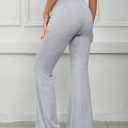 SOLY HUX Women's High Waisted Flared Yoga Pants Bell Bottom Casual Sweatpants Trousers (S)