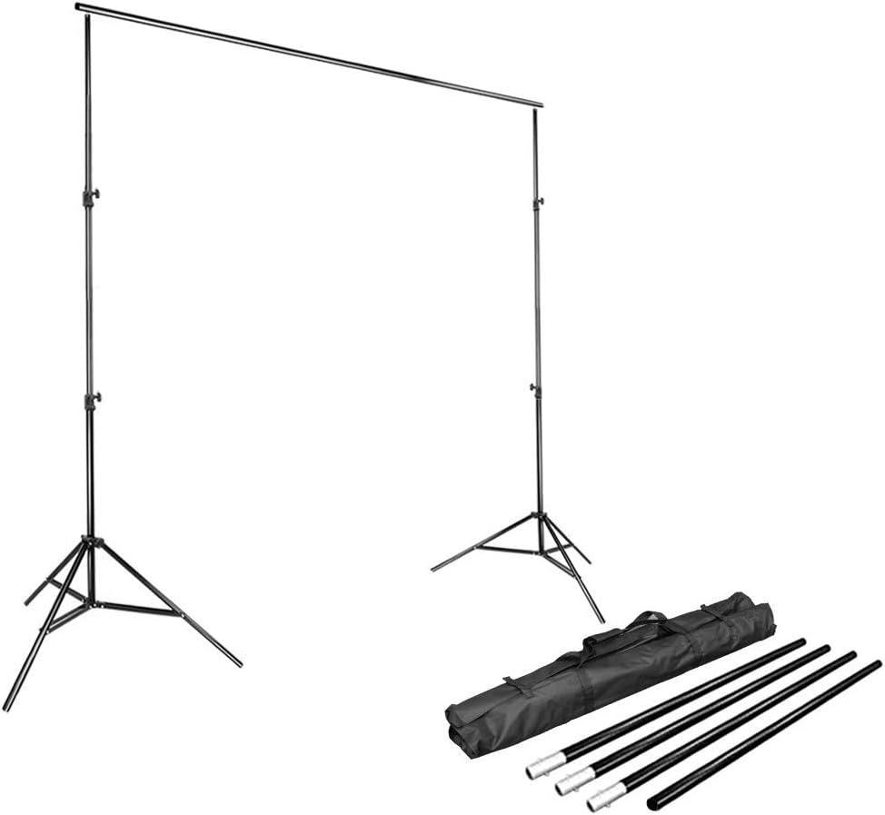 LimoStudio Large & Heavy Duty 10 x 9.8 feet Sturdy Backdrop Stand for Background Screen, Extra Height Large Backdrop Support System with Carry Bag, AGG1112