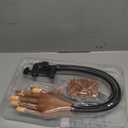 Adonafy Practice Hand for Acrylic Nails: Detachable Magnetic Practice Hand for DIY Nail Art - Realistic Flexible Fake Hand Manicure Training Finger at Home for Beginners (Brown-Set)