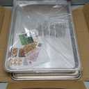 Nordic Ware Naturals Half Sheet Set - USA Made Aluminum Commercial Quality Sheet Pan for Baking or Roasting, Encapsulated Galvanized Steel Rim Prevents Warping, 2pk Half + Lid