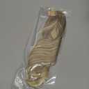 CJL HAIR 14" Short Ponytail Hair Extension Wrap Around Pony Tail Wavy Synthetic Fake Hairpiece for Women Dirty Blonde