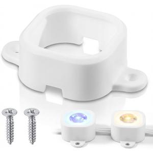 60 Pcs Light Clips Compatible with Govee Outdoor Lights H706, White Permanent Light Brackets with Screws, Mounting Brackets for Govee Pro, No Adhesive Needed for Soffit and Eaves