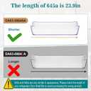 DA63-08645A Door Shelf Bin (OEM) Compatible with samsung RT18M6215SG, RT18M6215SR, etc, Part Number: PD00044855,4864777, AP6241328, PS12082570, EAP12082570