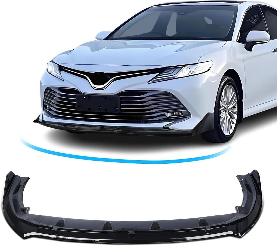 Archaic Front Bumper Lip Spoiler Compatible for 2018 2019 2020 Toyota Camry [L LE XLE], Splitter Under Chin Spoiler Body Kit Camry Accessories
