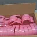 CroBlissful 24 Pcs Valentine's Day Heart Shaped Gift Boxes with Clear Window Lid Large Plastic Decorative Storage Flower Heart Boxes for Gift Giving Present Wrapping Jewelry Display (Pink)