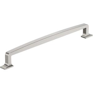 Amerock Westerly 10-1/16 inch (256mm) Center-to-Center Satin Nickel Cabinet Pull, BP53725G10