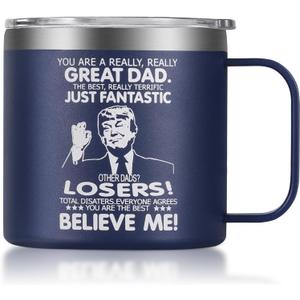 Gifts for Dad from Daughter, Son - You Are A Really Really Great DAD Coffee Mug, Funny Fathers Day Birthday Gifts for Men Husband, Best Dad Mug 14 Oz Blue