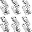 Bonsicoky 6 Pcs Stainless Steel Right Lift-Off Hinges, 1.5 Inch Detachable Slip Joint Small Flag Hinges with Screws