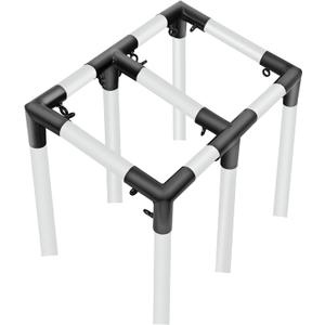 Aoneky 1 3/8'' Slant Roof Corner Canopy Fitting Couplers Kit - Frame Carport Connectors for 4 6 8 10 Leg (6 Leg Kits)