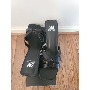 SM New York Womens Shoes, Black, 9L & 8R Sizes