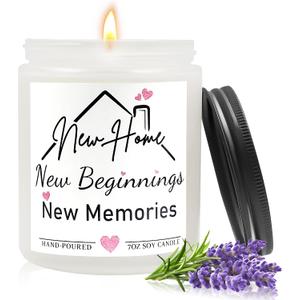 House Warming Gifts New Home,Perfect Housewarming Gifts 2026-Lavender Scented Candle,New Home Gift Ideas for Women,Men,Couple,New Homeowner,First Apartment,House Warming Party Decoration