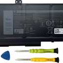 42Wh WY9DX Laptop Battery Replacement for Dell Latitude 14 5420 Latitude 15 5520 Precision 15 3560 Series RJ40G 01K2CF 075X16 0WK3F1 0M3KCN 005R42 11.4V 3500mAh