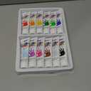 ABEIER Washable Finger Paint for Toddlers, Safe Non-Toxic, 12 Vibrant Colors (1.21fl oz), Baby Safe Paint for Hand and Feet, Mess Free Art Supplies for Kids, Preschool Learning Gifts, Ages 1-6 Years Old 