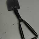 18.5" Folding Shovel, Collapsible Shovel for Car Snow, Camping Shovel and Pickax, Military Entrenching Tool for Gardening, Camping, Sand, Off Road, Portable Car Emergency kit (Black)