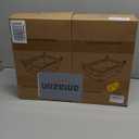 URALFA Fridge Drawer Organizer, Adjustable Refrigerator Drawers for Fruit and Vegetable, Pull Out with Handle, Shelf Holder Storage Box, Fit for Fridge Shelf Under 1.1" (2 Pack Drawer)