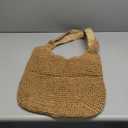hatisan Straw Beach Bag for Women Summer Woven Beach Tote Bag Shoulder Handbags Boho Bag