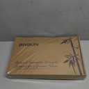 Bamboo Cutting Board for Kitchen, 3-Piece Set with Juice Grooves, Side Handles & Non-Slip Mats Durable Bamboo Chopping Board for Meat, Vegetables and Fruits (Carbonized Brown)