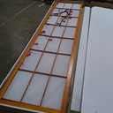 Red Lantern 6 ft. Tall Flower Blossom Divider - Honey - 3 Panels