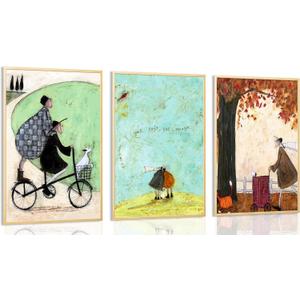 3pcs Aesthetic Abstract Canvas Wall Art Natural Minimalist Posters Prints Healing Pictures Wall Decoration for Living Room Bedroom Bathroom Kitchen Office Unframed, Size: 12x16 Unframed (3pcs)