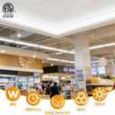 Linkable LED Shop Lights 4FT 6 Pack 50W 6500K Hanging 7000LM, 48 inchs