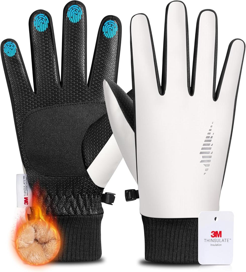 rivmount Winter Waterproof Ski Snow Warm Gloves for Women Men, Windproof Cold Weather Thermal with Touchscreen Fingers, for Running Driving Cycling Hiking Biking Outdoor Sports Daily Work