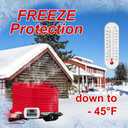 OEBLD Heat Tape for Water Pipes 3FT, Replaceable Smart Thermostat for Pipe Freeze Protection, Self-Regulating Roof Deicing Cable for Metal and Plastic Home Pipes, 110-120V