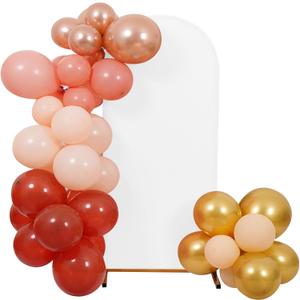 Peomeise 6.6FT Wedding Arch CoverWhite Arch Backdrop Cover Stretchy Spandex Backdrop Stand Covers for Birthday Party Ceremony Banquet Decor(79.2" L x 39.6" W)