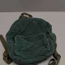 Teclado Corduroy Backpack Plain Small Casual Bookbags Travel Daypacks (Green)