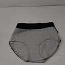 Womens Underwear,Cotton Mid Waist No Muffin Top Full Coverage Brief Ladies Panties Lingerie Undergarments for Women Multipack (X-Large, Grey+Black=Total 5 Pack)