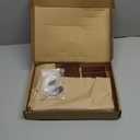 TESLYAR Wood Phone Docking Station for Men - Desktop or Nightstand Organizer - Birthday Gifts for Men, Dad - Anniversary Idea from Wife - Key Holder, Stand Wallet, Watch & Essentials (Bourbon Brown)