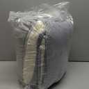 MERITLIFE Fluffy Sherpa Cal King Size Bedding Comforter Sets Cal King Comforter Set-3 Pieces Bed in a Bag Light Grey Soft Comforter and Pillowcase Luxury Warm Bedding Set for Winter